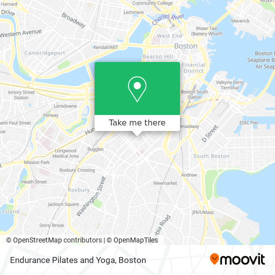 Endurance Pilates and Yoga map