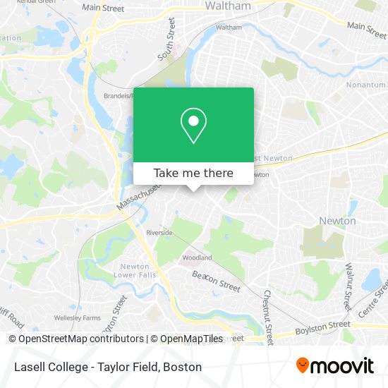 Mapa de Lasell College - Taylor Field
