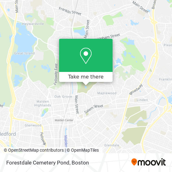Mapa de Forestdale Cemetery Pond