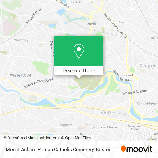 Mapa de Mount Auburn Roman Catholic Cemetery
