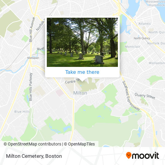 Mapa de Milton Cemetery
