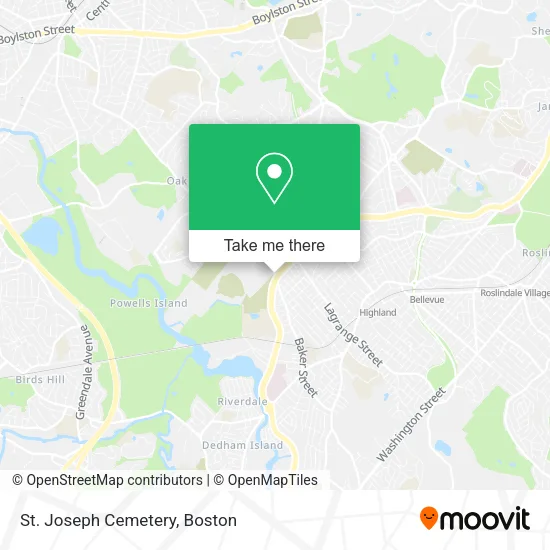 St. Joseph Cemetery map