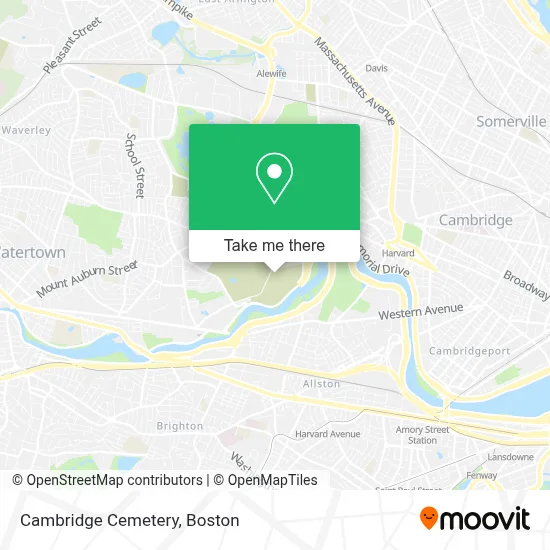 Cambridge Cemetery map