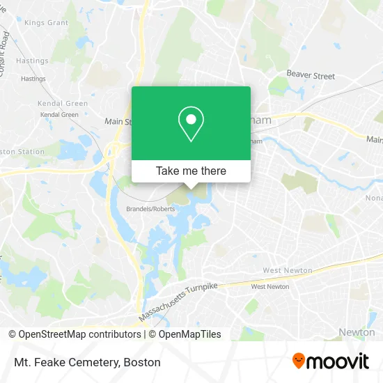 Mt. Feake Cemetery map