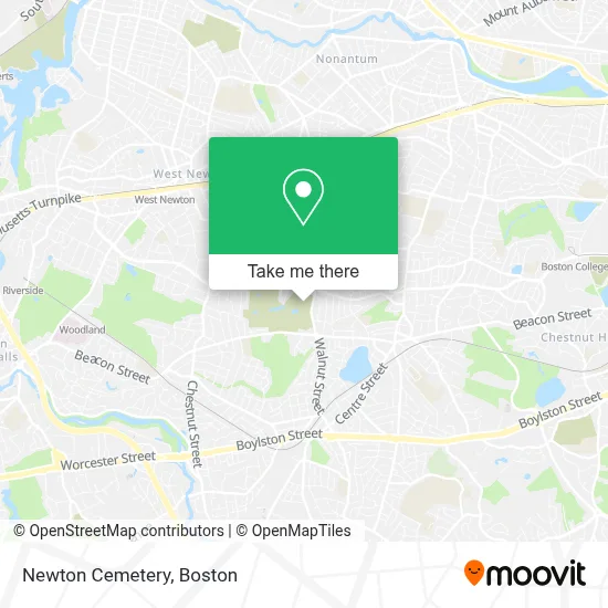 Newton Cemetery map