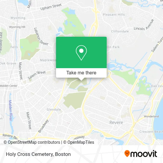 Holy Cross Cemetery map