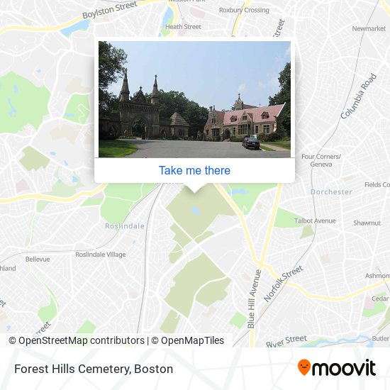 Forest Hills Cemetery map