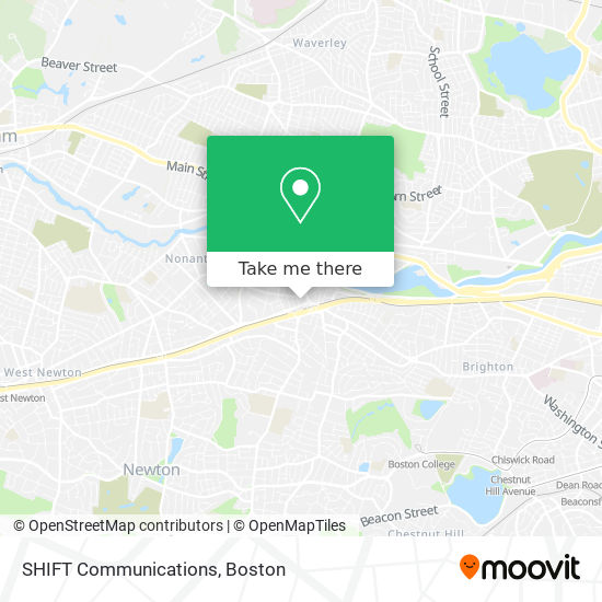 SHIFT Communications map