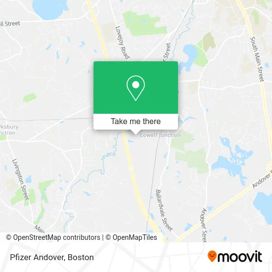 Pfizer Andover map