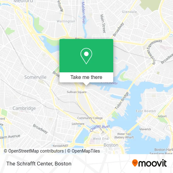 The Schrafft Center map