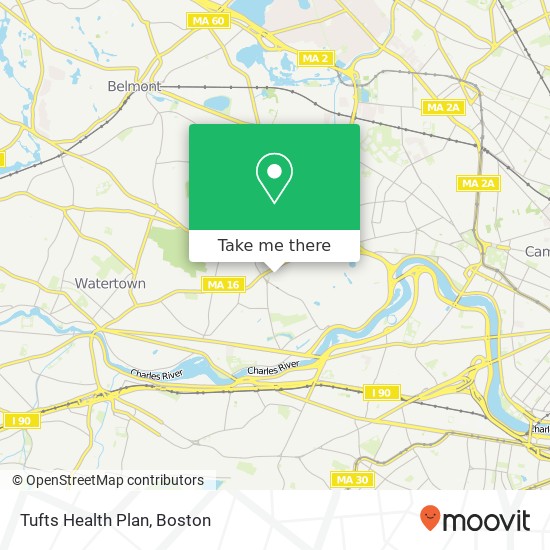 Tufts Health Plan map