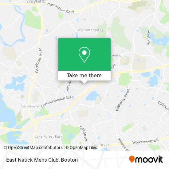 East Natick Mens Club map