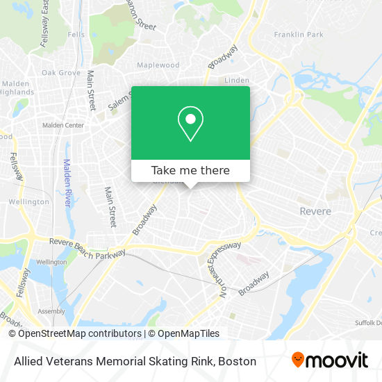 Mapa de Allied Veterans Memorial Skating Rink