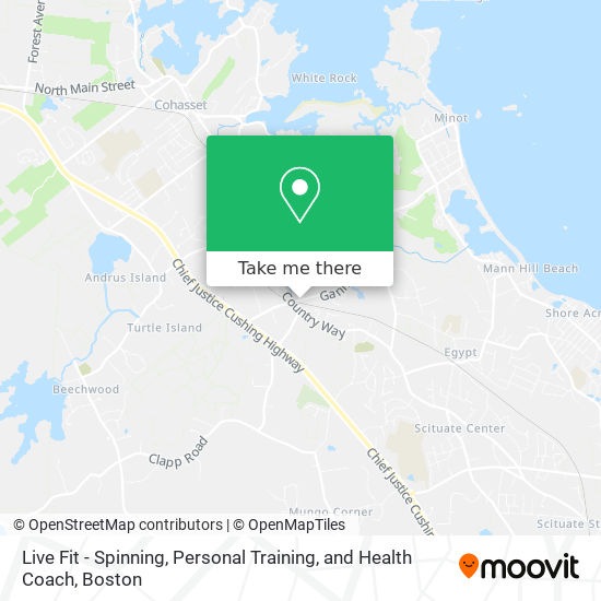 Mapa de Live Fit - Spinning, Personal Training, and Health Coach
