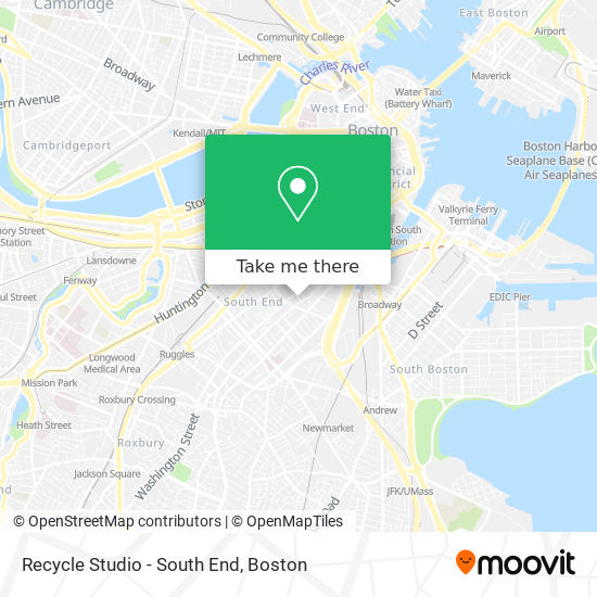 Recycle Studio - South End map