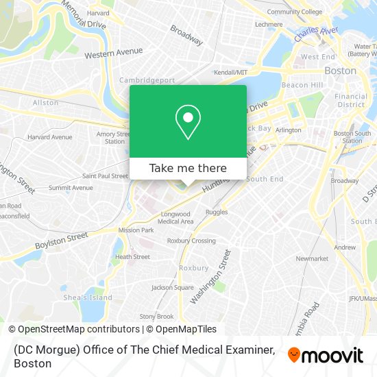 (DC Morgue) Office of The Chief Medical Examiner map