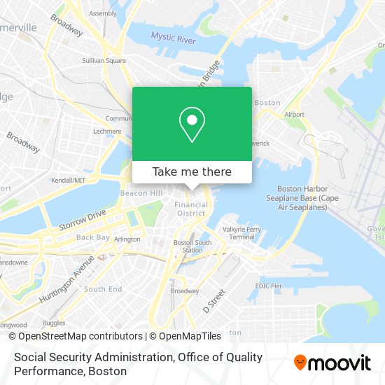 Social Security Administration, Office of Quality Performance map
