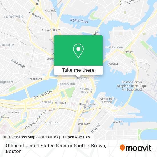 Mapa de Office of United States Senator Scott P. Brown
