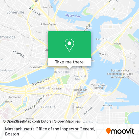 Mapa de Massachusetts Office of the Inspector General