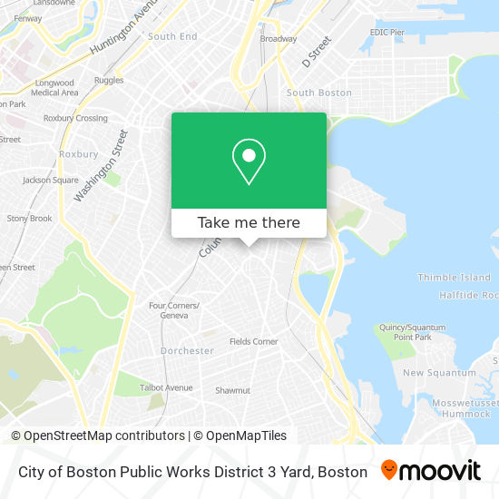 City of Boston Public Works District 3 Yard map