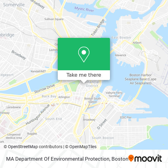 Mapa de MA Department Of Environmental Protection