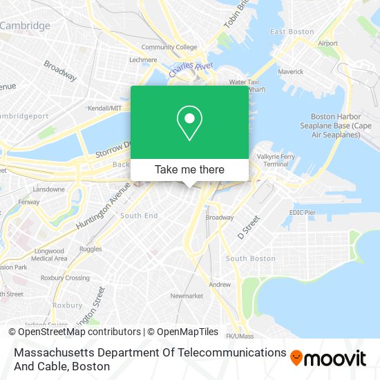 Massachusetts Department Of Telecommunications And Cable map