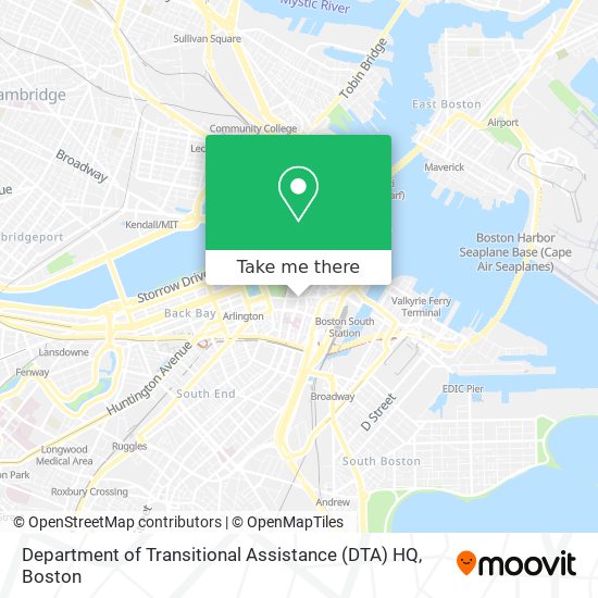 Mapa de Department of Transitional Assistance (DTA) HQ