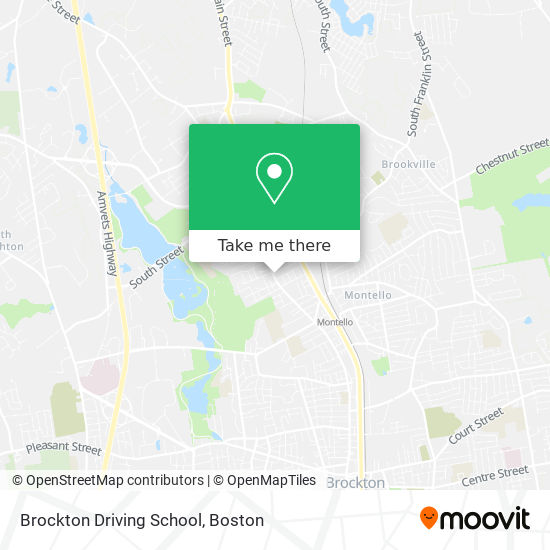 Brockton Driving School map