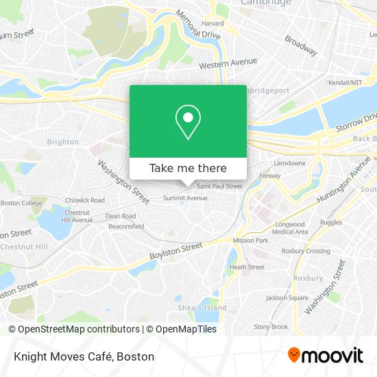 Mapa de Knight Moves Café