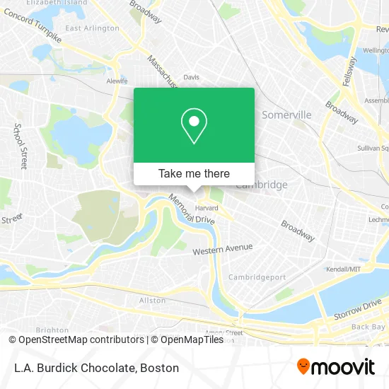 L.A. Burdick Chocolate map