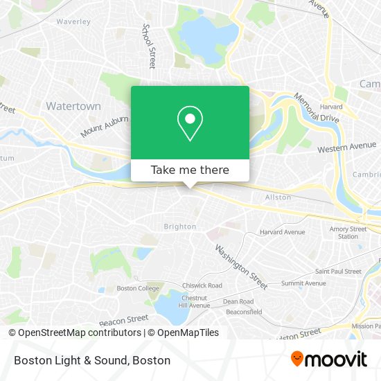 Boston Light & Sound map