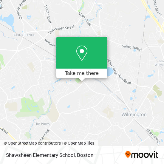 Shawsheen Elementary School map