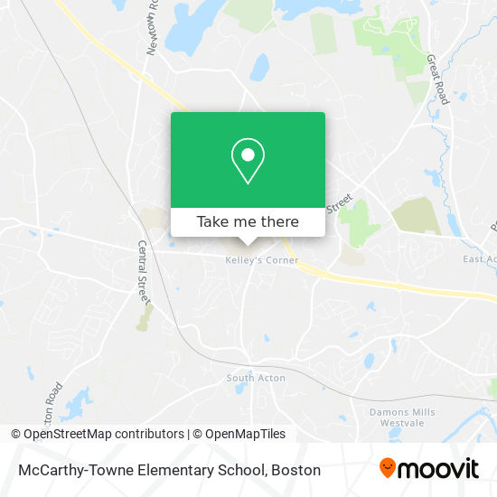 McCarthy-Towne Elementary School map