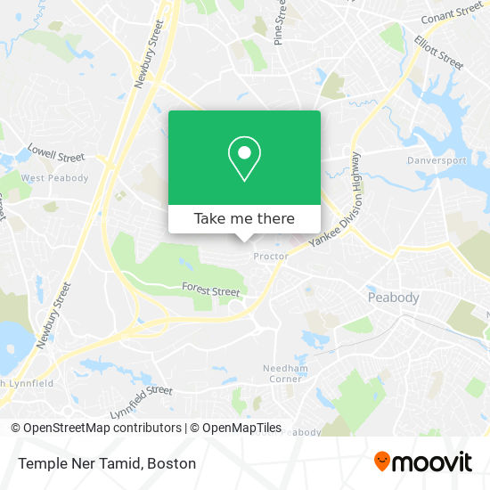 Mapa de Temple Ner Tamid