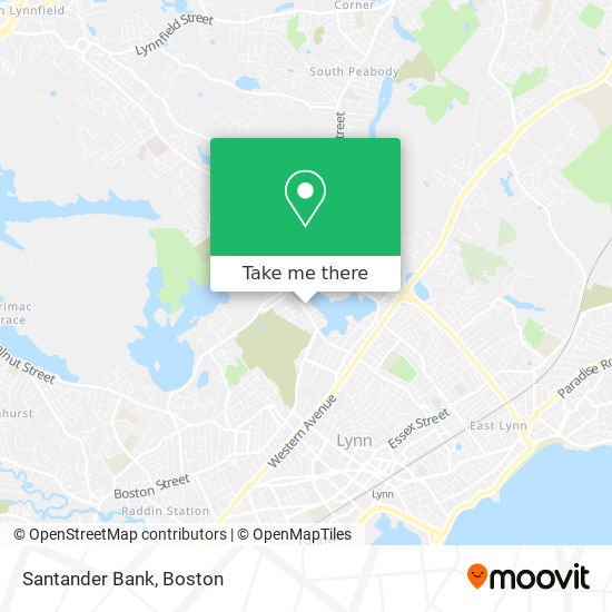 Santander Bank map