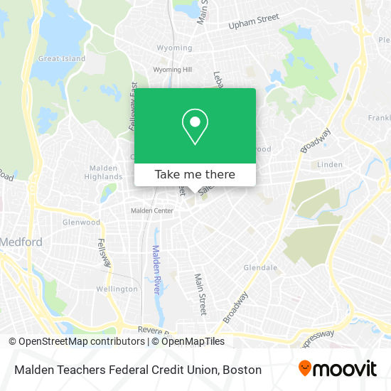 Mapa de Malden Teachers Federal Credit Union