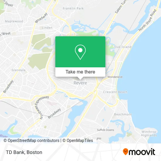 TD Bank map