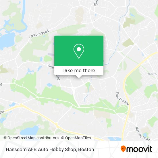 Mapa de Hanscom AFB Auto Hobby Shop