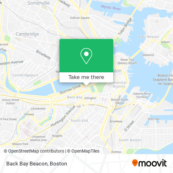 Back Bay Beacon map