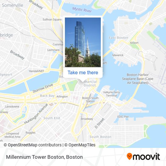 Mapa de Millennium Tower Boston