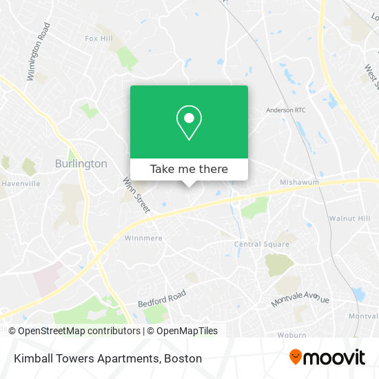Kimball Towers Apartments map