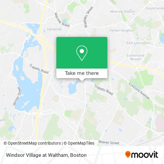 Windsor Village at Waltham map