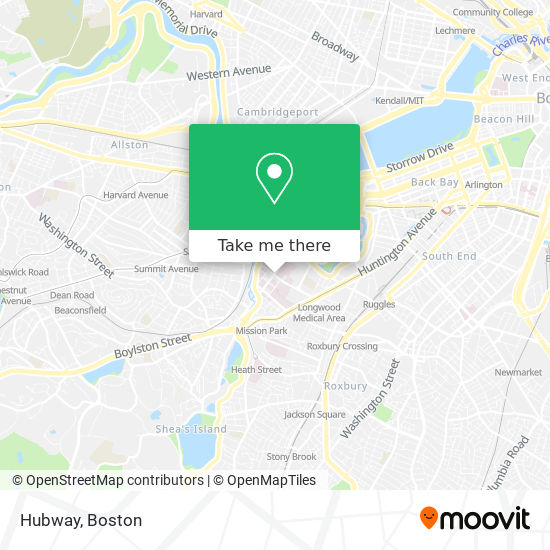 Hubway map