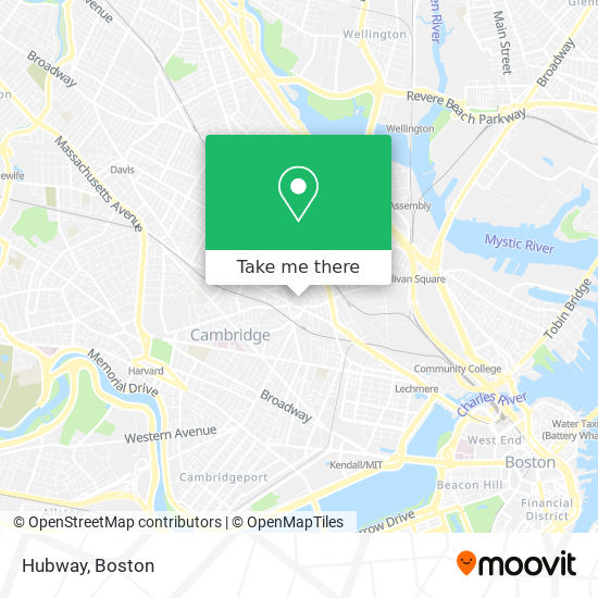 Hubway map