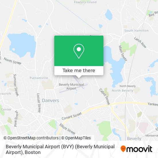 Mapa de Beverly Municipal Airport (BVY) (Beverly Municipal Airport)