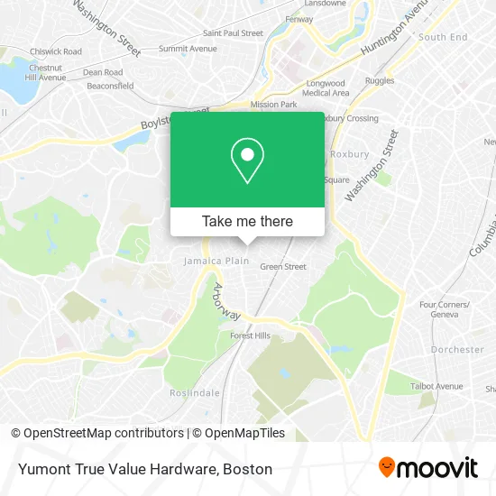 Mapa de Yumont True Value Hardware