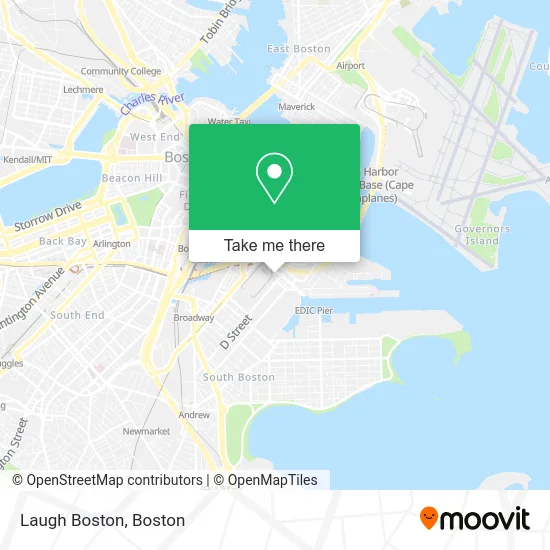 Laugh Boston map