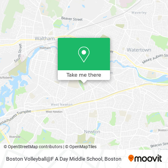 Boston Volleyball@F A Day Middle School map