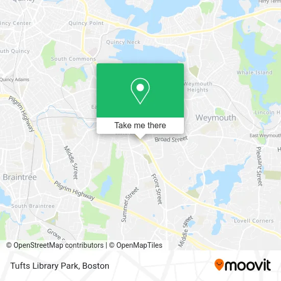 Mapa de Tufts Library Park