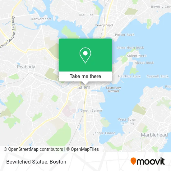 Bewitched Statue map